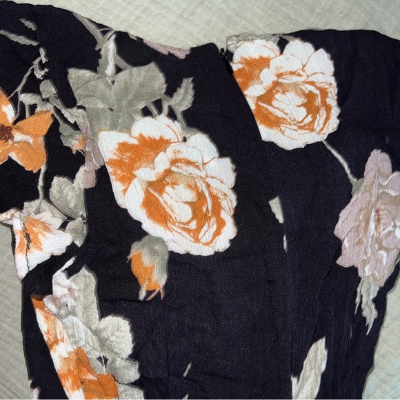 Lulus Floral Flower Print Wrap Mini Dress - Picture 6 of 9